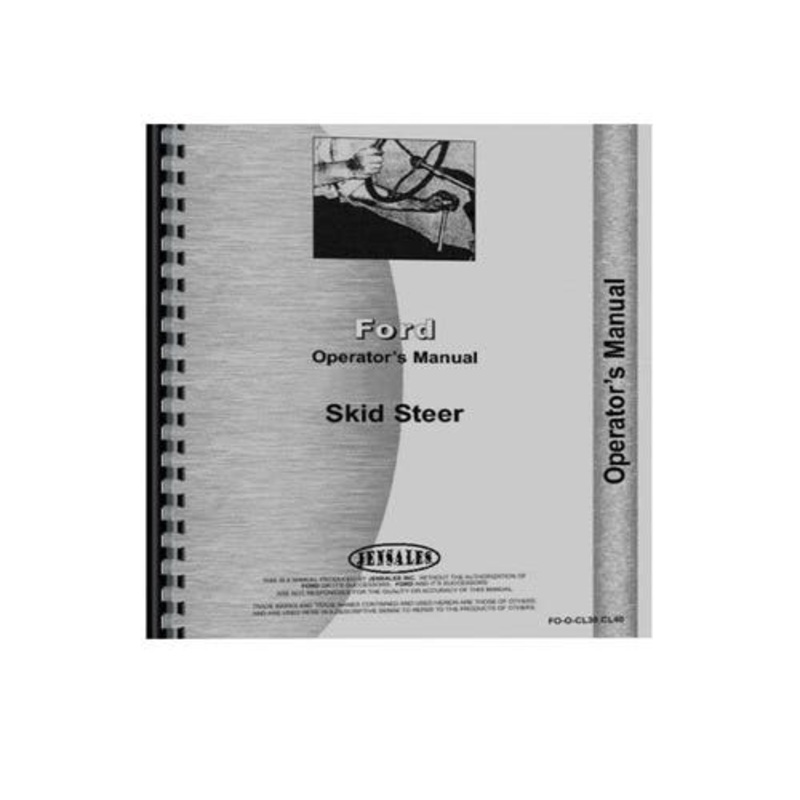 Operator's Manual fits Ford CL20