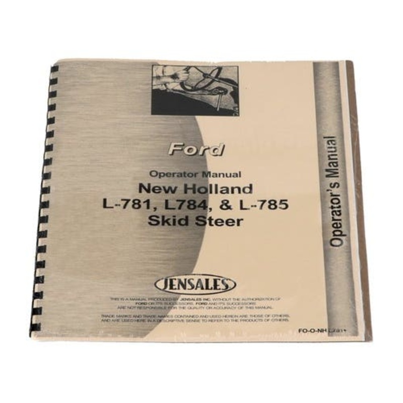 Operator's Manual fits New Holland L781 L784 L785
