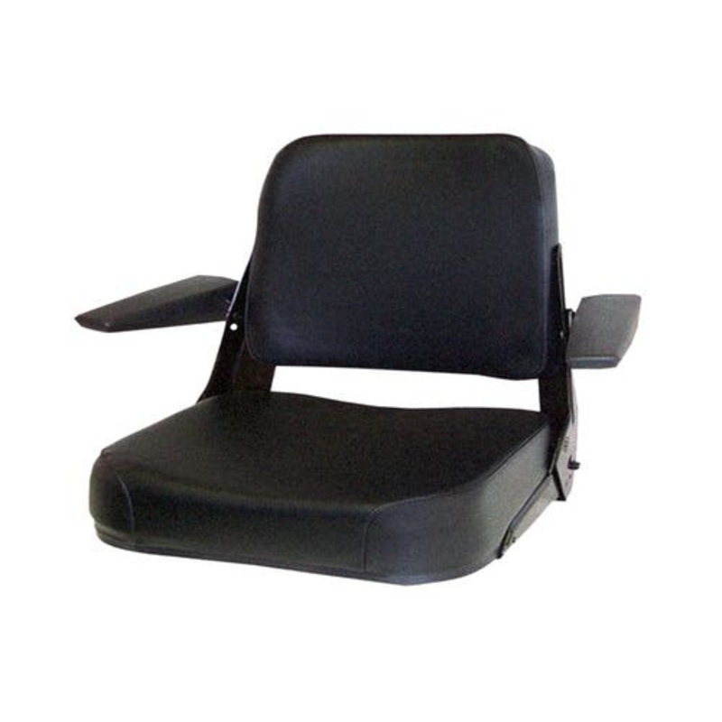 Seat Assembly Comfort Classic Fabric Black fits Case 480C 480D 480E 480F 480FLL 480LL 580C 580D 580SD 584D 585D 586D fits Allis Chalmers fits Bobcat