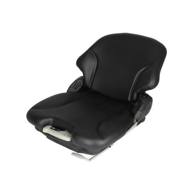 Seat Assembly - Mechanical Suspension Vinyl Black fits John Deere 4100 fits Case 1150 1150 fits Caterpillar fits Bobcat S150 S160 S175 S185 S250 T190