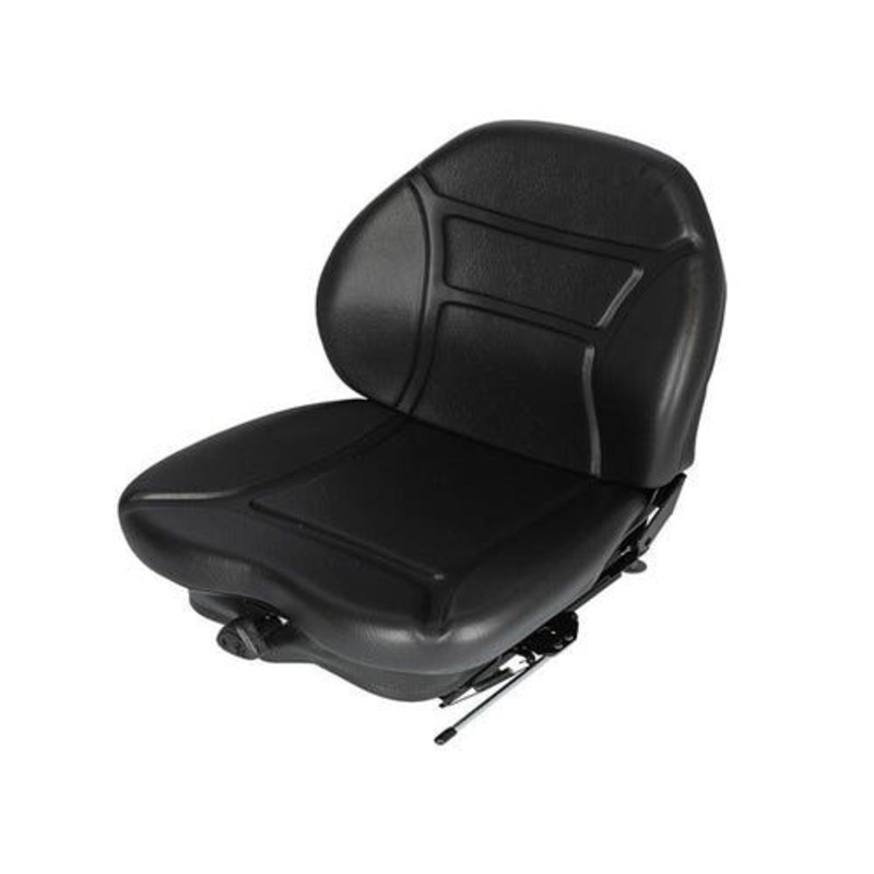 Seat Assembly - Mechanical Suspension Vinyl Black fits John Deere AT315073 AT361224 KV24167 fits New Holland 86610722 fits Case fits Caterpillar