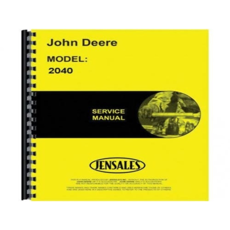 Service Manual fits John Deere 2040 2240 TM1221
