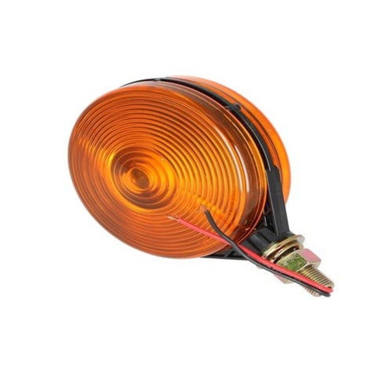 Light Assembly - 12V Safety Warning & Turn Signal Pedestal Mount Round fits John Deere 3020 4020 4230 AH133316 677540 fits New Holland