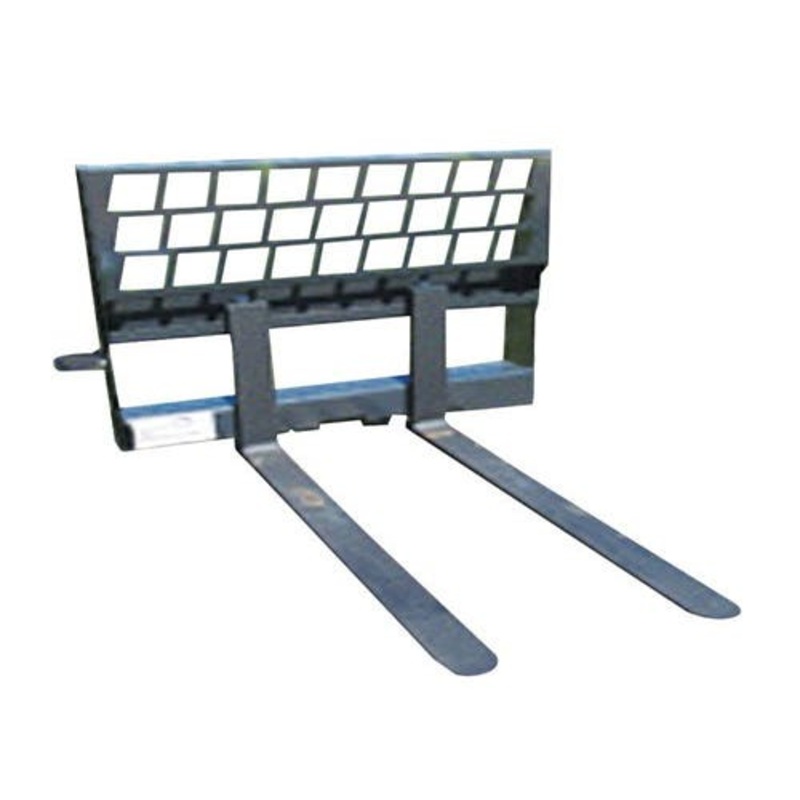 Stout - Skid Steer Standard Pallet Fork Assembly 48" Forks fits John Deere fits New Holland fits Case fits International fits Massey Ferguson