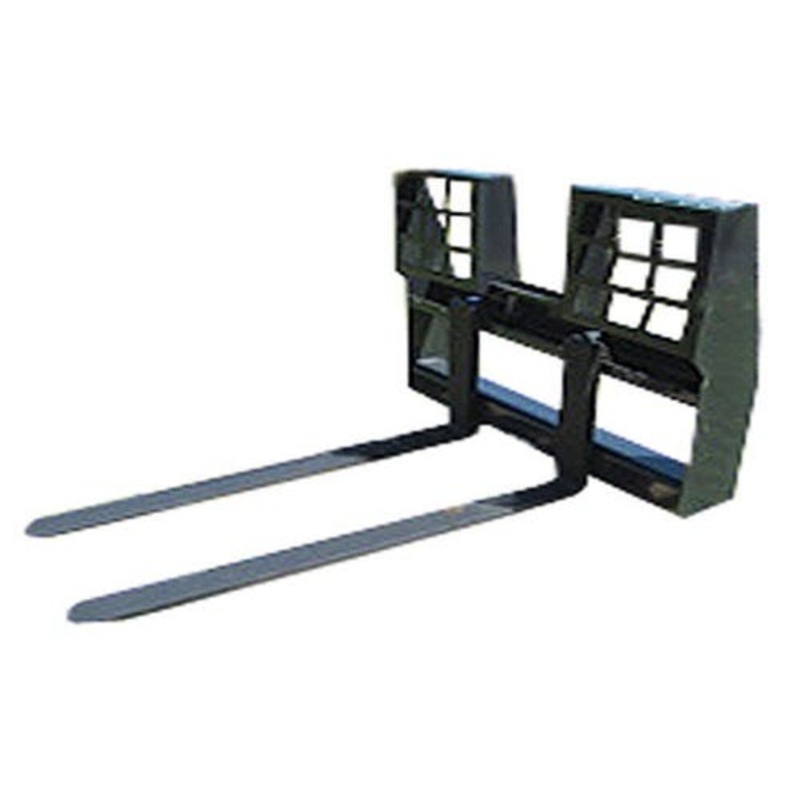 Stout - Skid Steer Walk Through Pallet Fork Assembly 48" Tines fits John Deere fits New Holland fits Case fits International fits Massey Ferguson