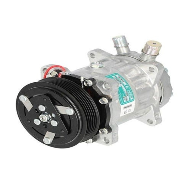 Air Conditioning Compressor - OE Sanden SD7H15SHD 12V fits New Holland TS90 TS100 TS110 TS115 9827954 fits Ford 5640 6640 7740 7840 8240 8340 82001879