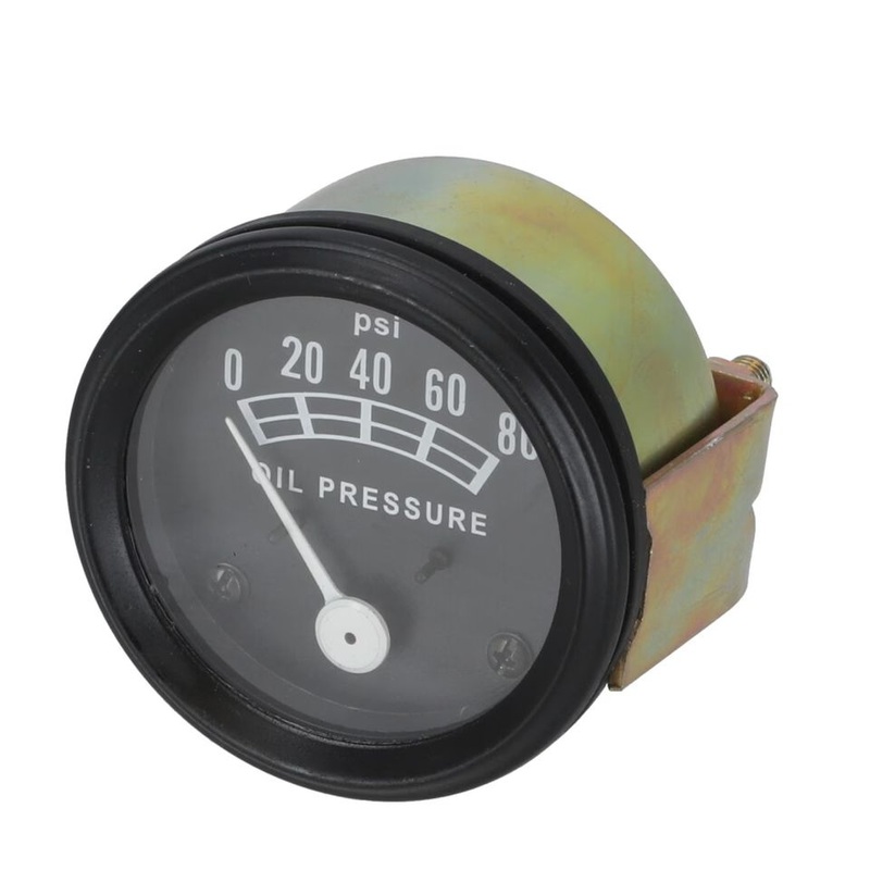 Oil Pressure Gauge Black Bezel fits John Deere 70 720 730 820 830 AF2729 fits Case D26894 fits International 3644664R92 fits Massey Ferguson 506902M92