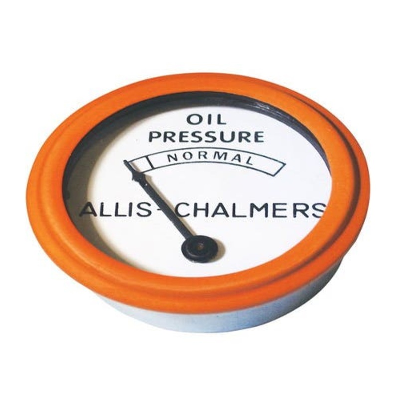 Oil Pressure Gauge - Orange Bezel fits Allis Chalmers B C CA G IB WC WD WD45 WF 207834 70207834