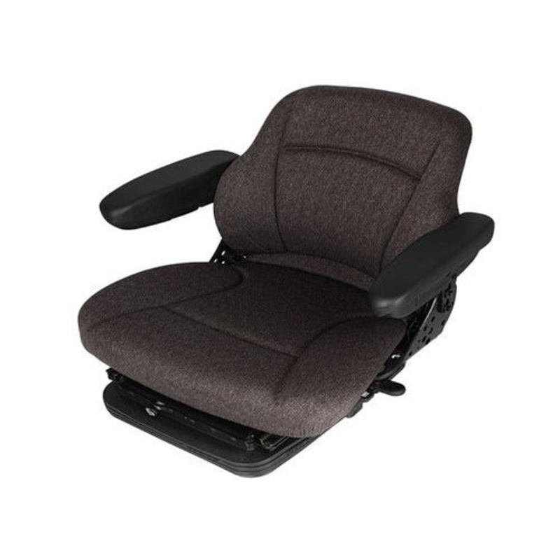Seat Assembly - Air Suspension Fabric Gray fits New Holland fits Case fits Case IH fits Versatile fits McCormick fits Deutz Allis fits JLG fits Hagie