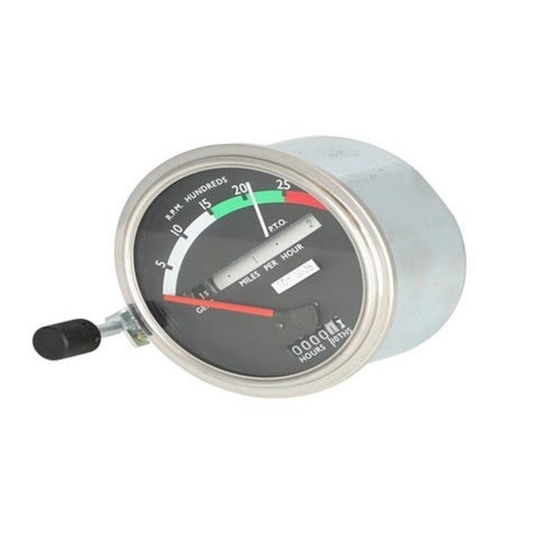 Tachometer Gauge - Red Needle fits John Deere 2510 2520 3020 4020 AR32830 AR45443 AR48020 AR50401 AR50405 RE206854 AR39904