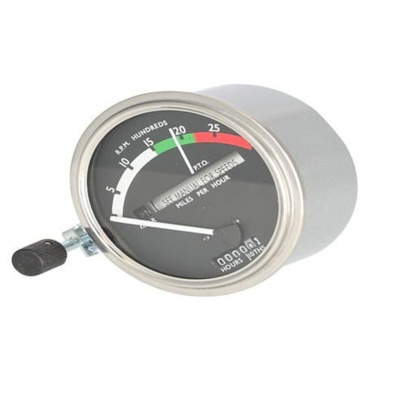 Tachometer Gauge - White Needle fits John Deere 3010 4000 4010 4020 4320 4520 4620 5010 5020 6030 700 AR39908 AR45444 AR48021 AR50406 RE206855 RE50406