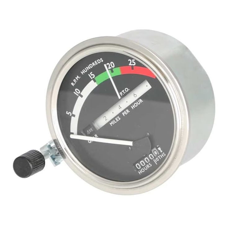 Tachometer Gauge - White Needle fits John Deere 4020 600 4000 4520 4620 600 AR32827 AR39902 AR45445 AR48022 AR50403 RE206857 AR50407