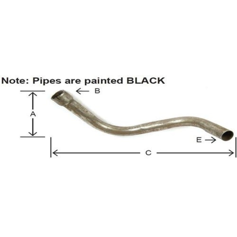 Exhaust Pipe fits Massey Ferguson 300 239433M1