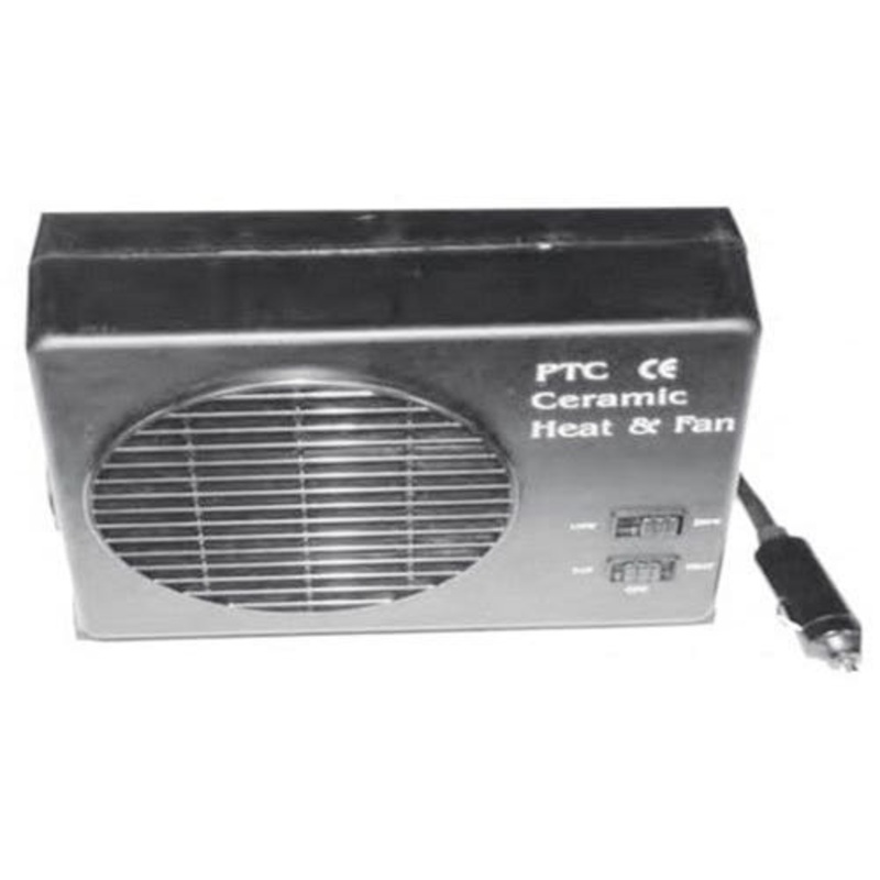 Interior Auxiliary Heater 7" x 7" x 3.5" 300 Watt 12V