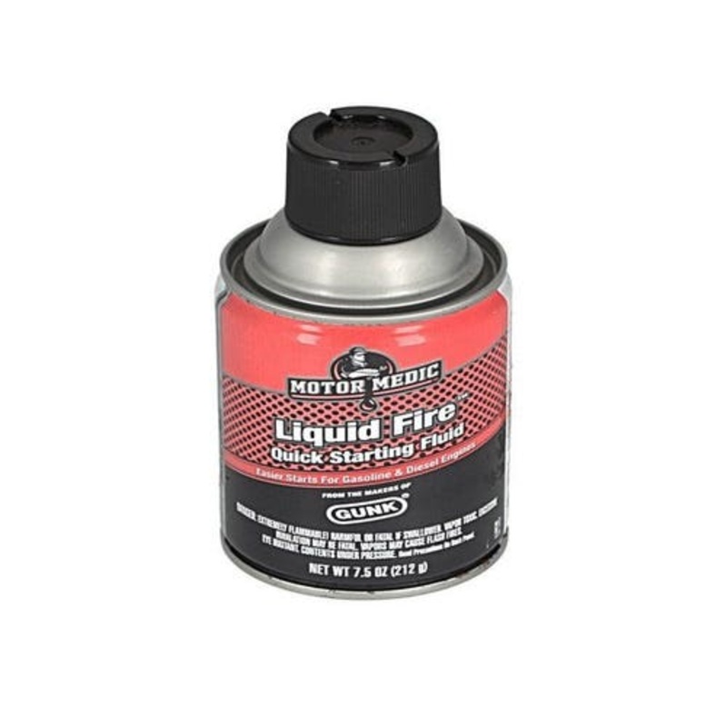 Liquid Fire Quick Starting Fluid 7.2 oz. fits Fluids/Chemicals/Oil/Additives Starting Fluid