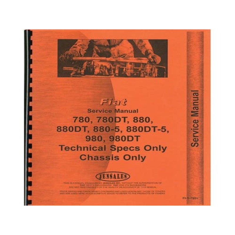 Service Manual fits FIAT 780 780DT 880 880-5 880-5DT 880DT 980 980DT fits Hesston 780 880 880-5 980 780 880 880-5 980