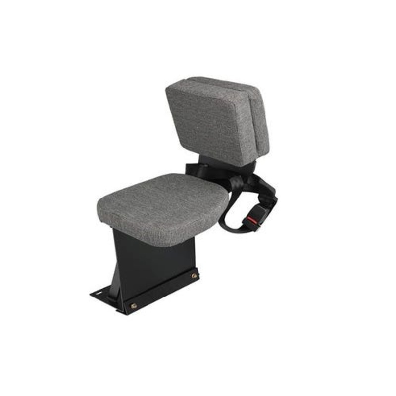 Side Kick Buddy Seat Assembly Fabric Gray fits Case IH 7110 7120 7130 7140 7150 7210 7220 7230 7240 7250 8910 8920 8930 8940 8950