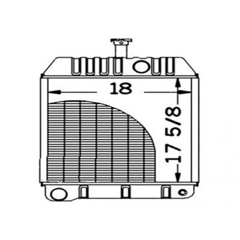 Radiator fits Massey Ferguson 40B 50C 50D 40B 50C 50D 579010M92