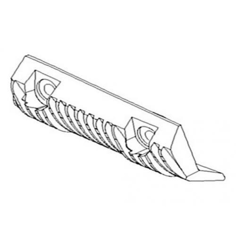 Cylinder Rasp Bar Kit Trailing - Left Hand fits New Holland CR970 CR9070 CR9080 84050519
