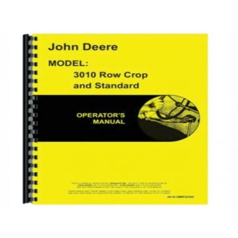 Operator's Manual fits John Deere 3010 OMR32385