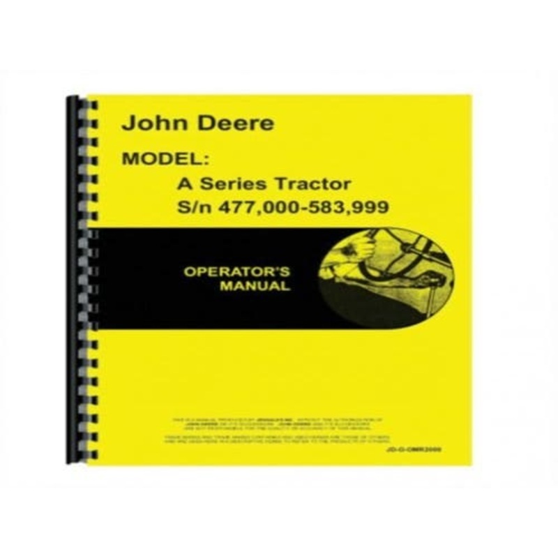 Operator's Manual fits John Deere A OMR2000