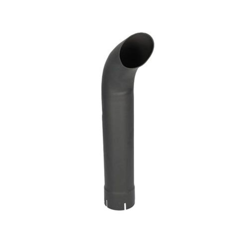 Exhaust Stack - 2-1/2" x 24" Curved Black