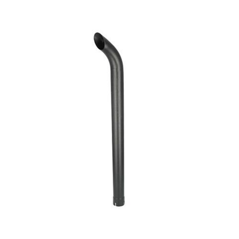 Exhaust Stack - 2-1/2" x 48" Curved Black