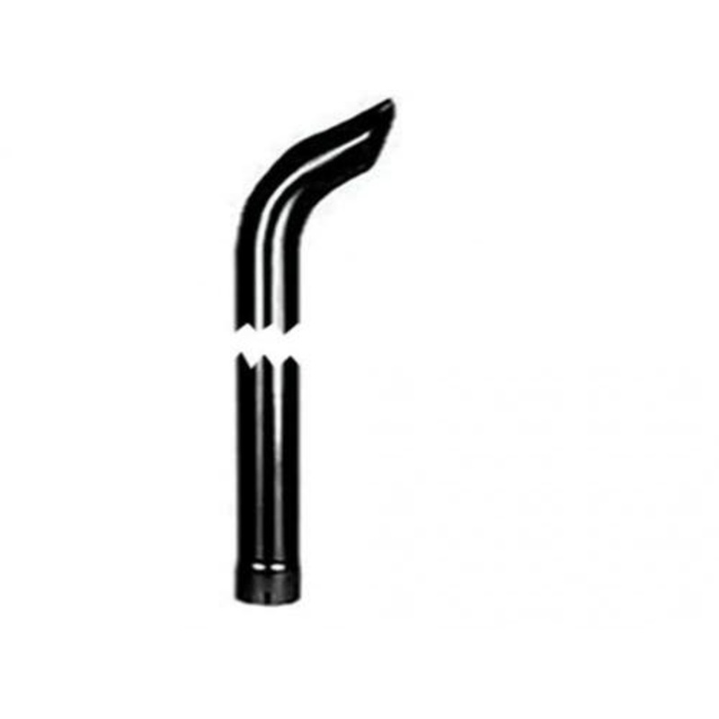 Exhaust Stack - 4" x 96" Curved Black
