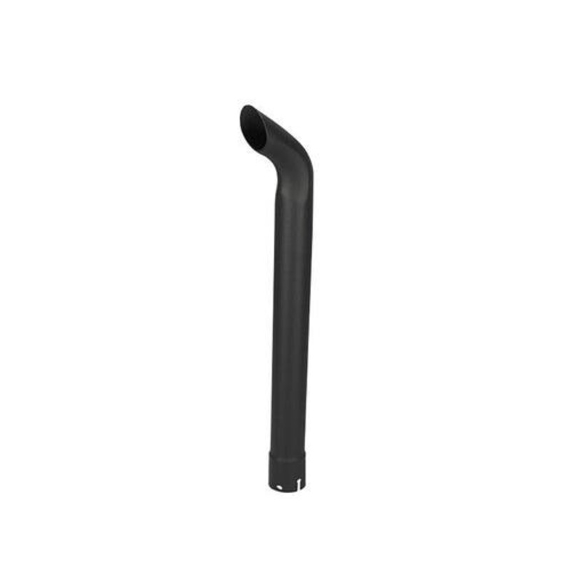 Exhaust Stack - 1-1/2" x 24" Curved Black