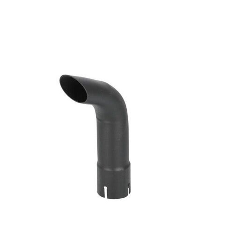 Exhaust Stack - 1-3/4" x 12" Curved Black