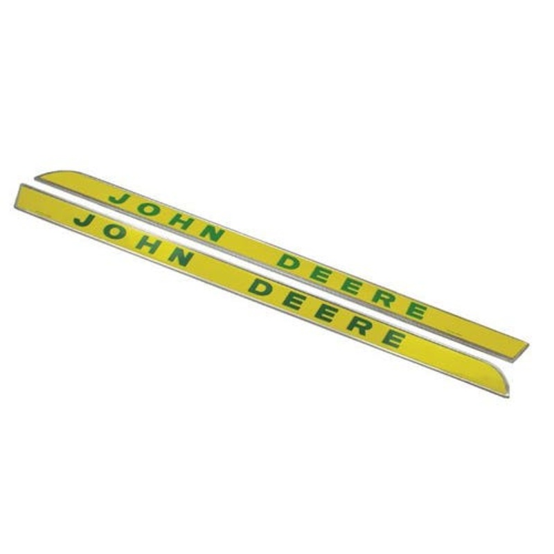 Side Molding Emblem Set - Flat Style fits John Deere 1010 1020 2010 2020 2510 2520 3010 3020 4000 4010 4020 4320 4520 4620 5010 5020 7020 2020 AR28048