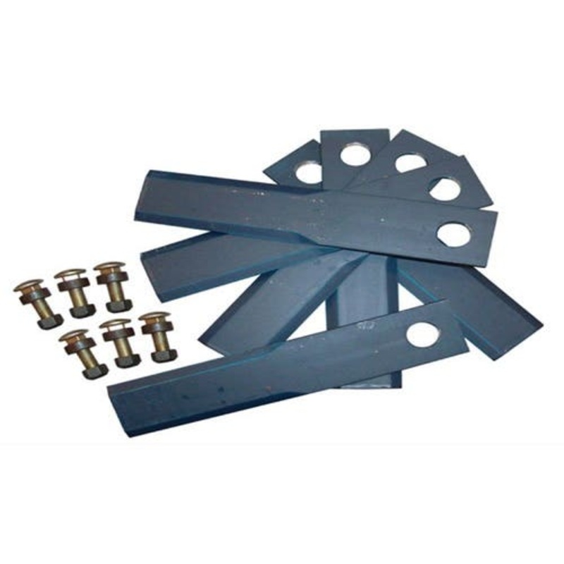Straw Chopper Blade Kit 8 3/8" Double Bevel fits John Deere 7720 7721 8820 9400 9600 9500 AH171588