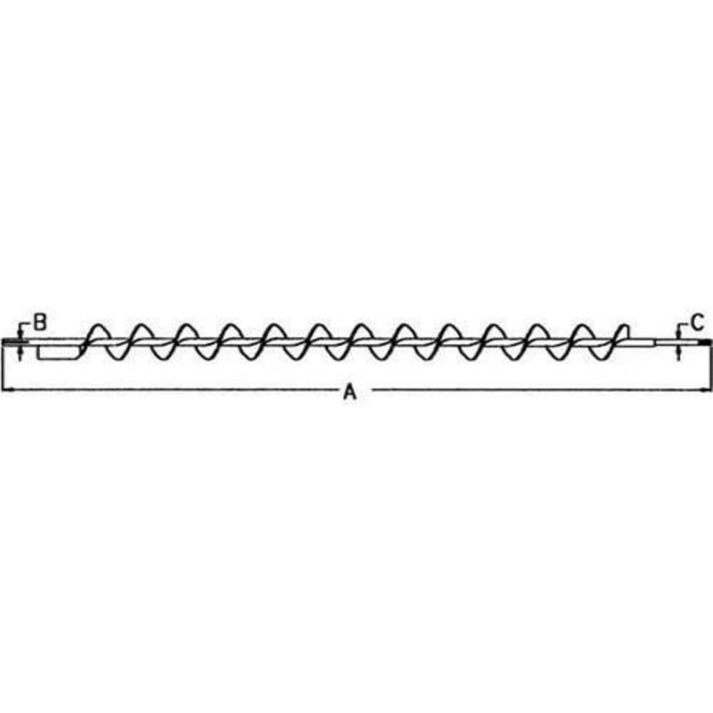 Lower Tailings Auger fits John Deere 8820 LAJR8821 AH122337
