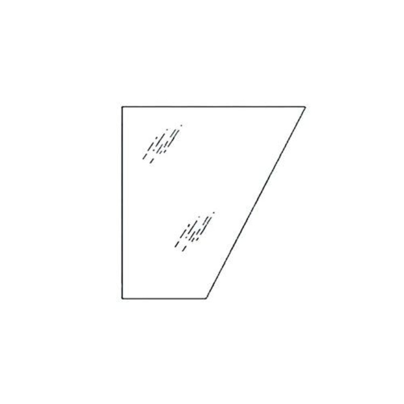 Cab Glass - Lower Knee Left Hand fits Case 570LXT 580L 580 Super L 570MXT 580SK 590 570LXT 570MXT 580SK 580L 580 Super L 590 107234A1