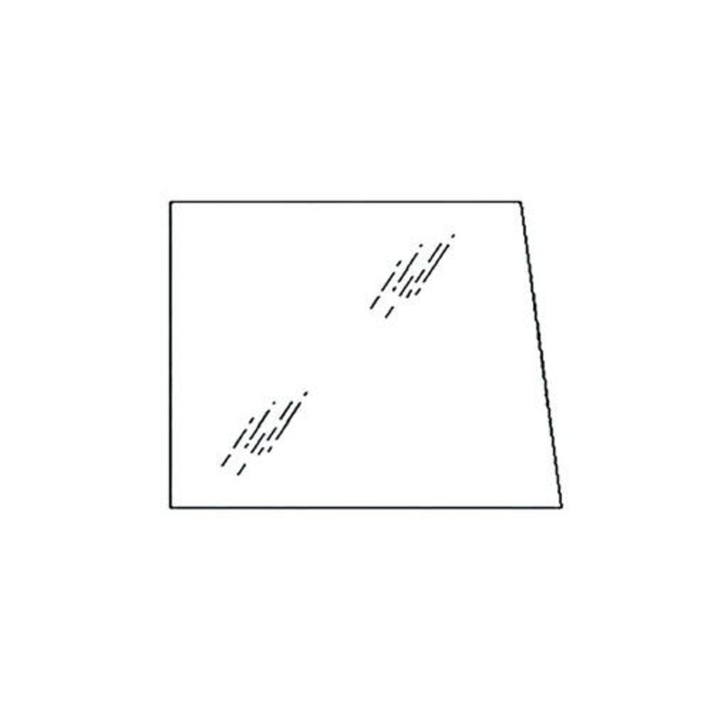 Cab Glass - Upper Knee Right Hand fits Case 570LXT 570MXT 580SK 580L 580 Super L 590 570LXT 580L 580 Super L 570MXT 580SK 590 107230A1