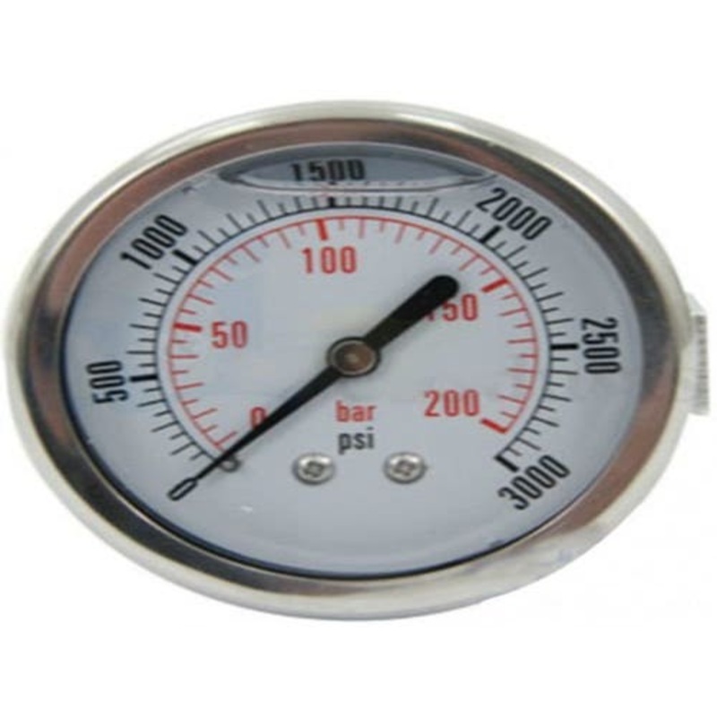 Baler Hydraulic Density Pressure Gauge 3000 PSI fits New Holland BR740 BR740A BR750 BR750A BR780A BR7060 BR7070 BR7090 857072 fits Case IH 857072