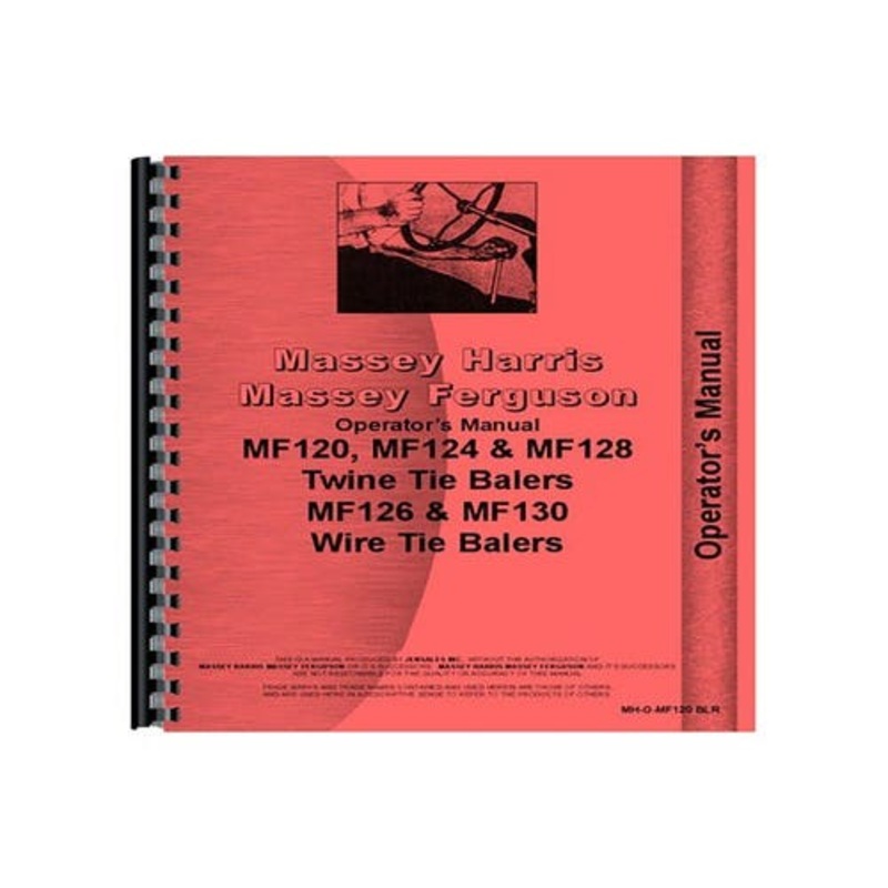 Operator's Manual fits Massey Ferguson 120 124 126 128 130