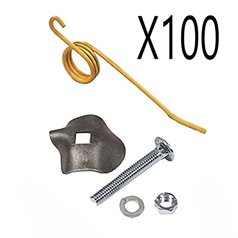 100 Rake Teeth 64562 w/ Mounting Hardware 792493K Kit Fits Rolabars 256 258 259
