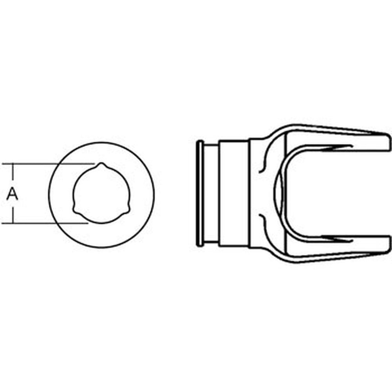278649 Inner Tube Yoke Fits Ford/Fits New Hollandn Hay Tedder 157 158 169