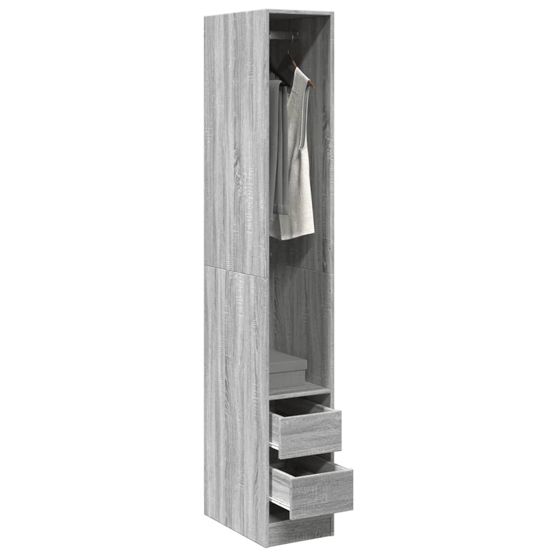 Garde-robe sonoma gris 30x50x200 cm bois d'ingnierie