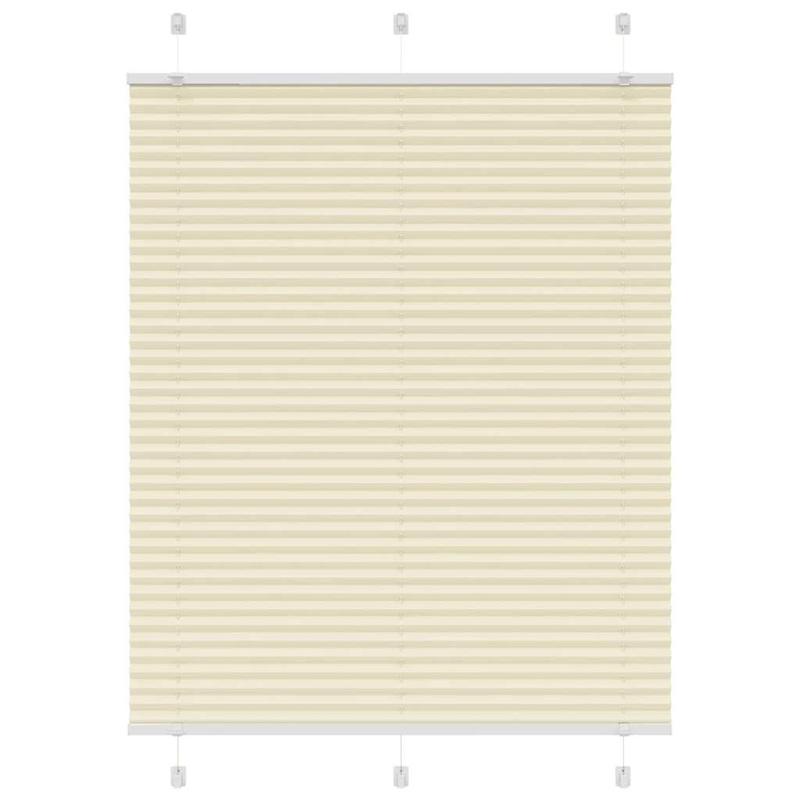 Store pliss crme 110x150cm largeur du tissu 109,4cm polyester